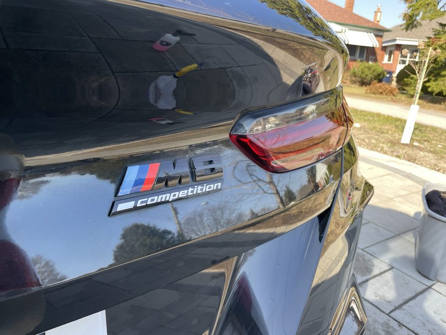BMW M8 detailed to a deep mirror finish